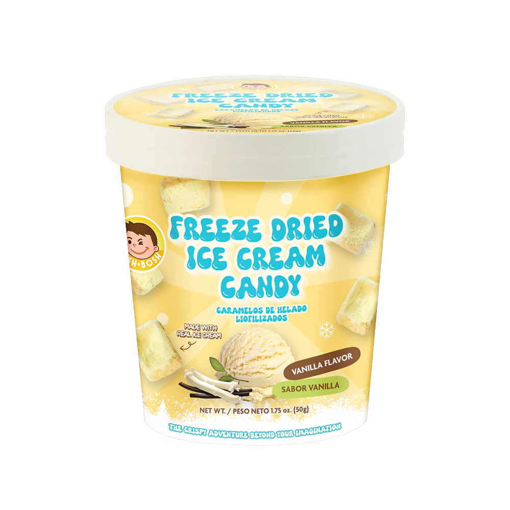 JOSH BOSH Freeze Dried Ice Cream - Vanilla 50g (Case 12)