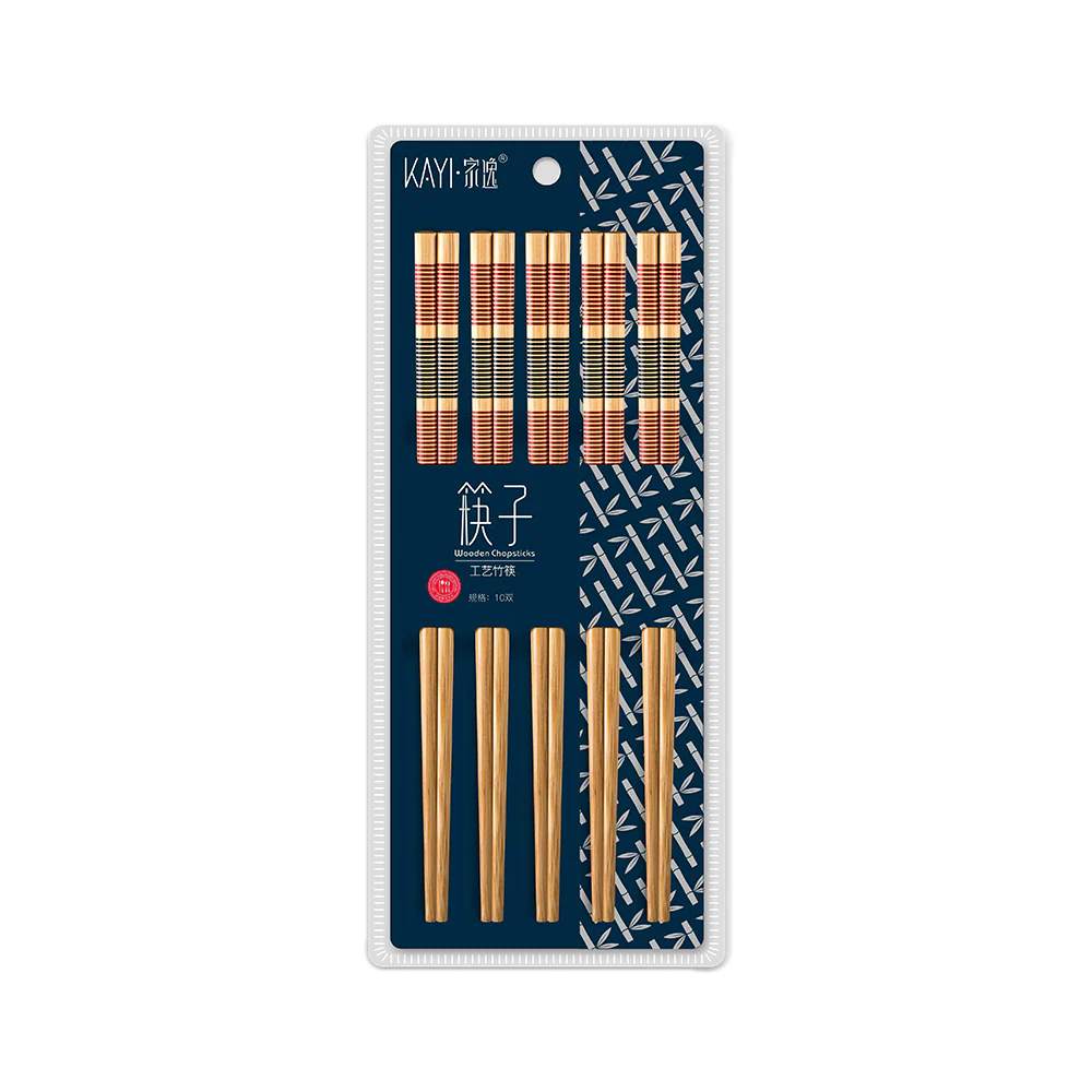 KAYI Painted Bamboo Chopsticks 10P