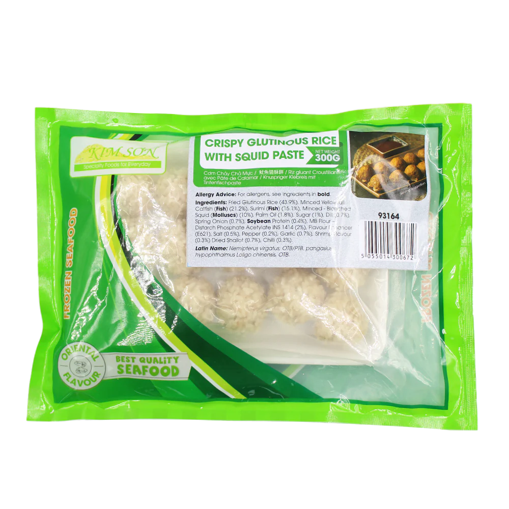 Kim Son Crispy Glutinous Rice with Squid Paste 300g (Frozen)