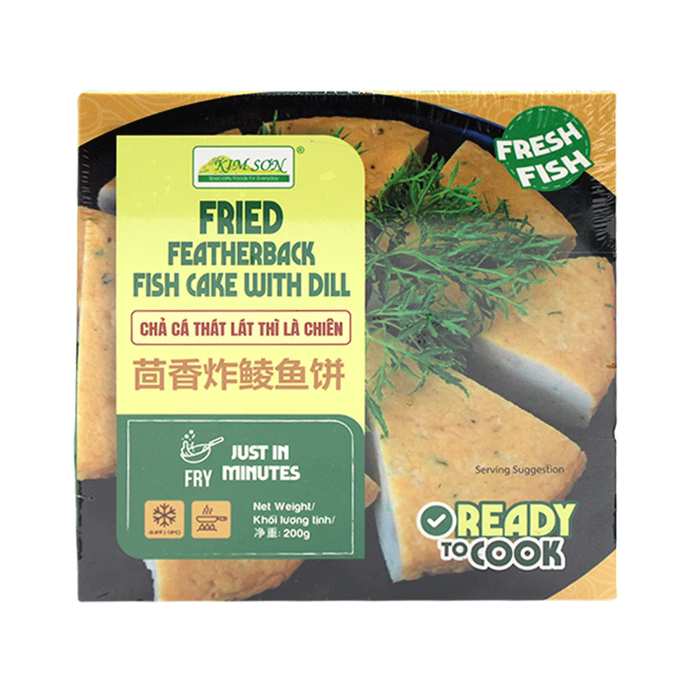 Kim Son Fried Featherback Fish Cake With Dill 200G (Frozen)