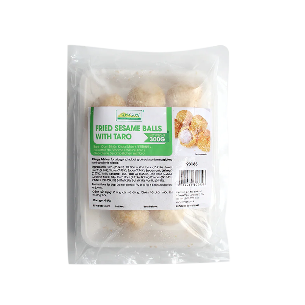 Kim Son Fried Sesame Balls With Taro 300g (Frozen)