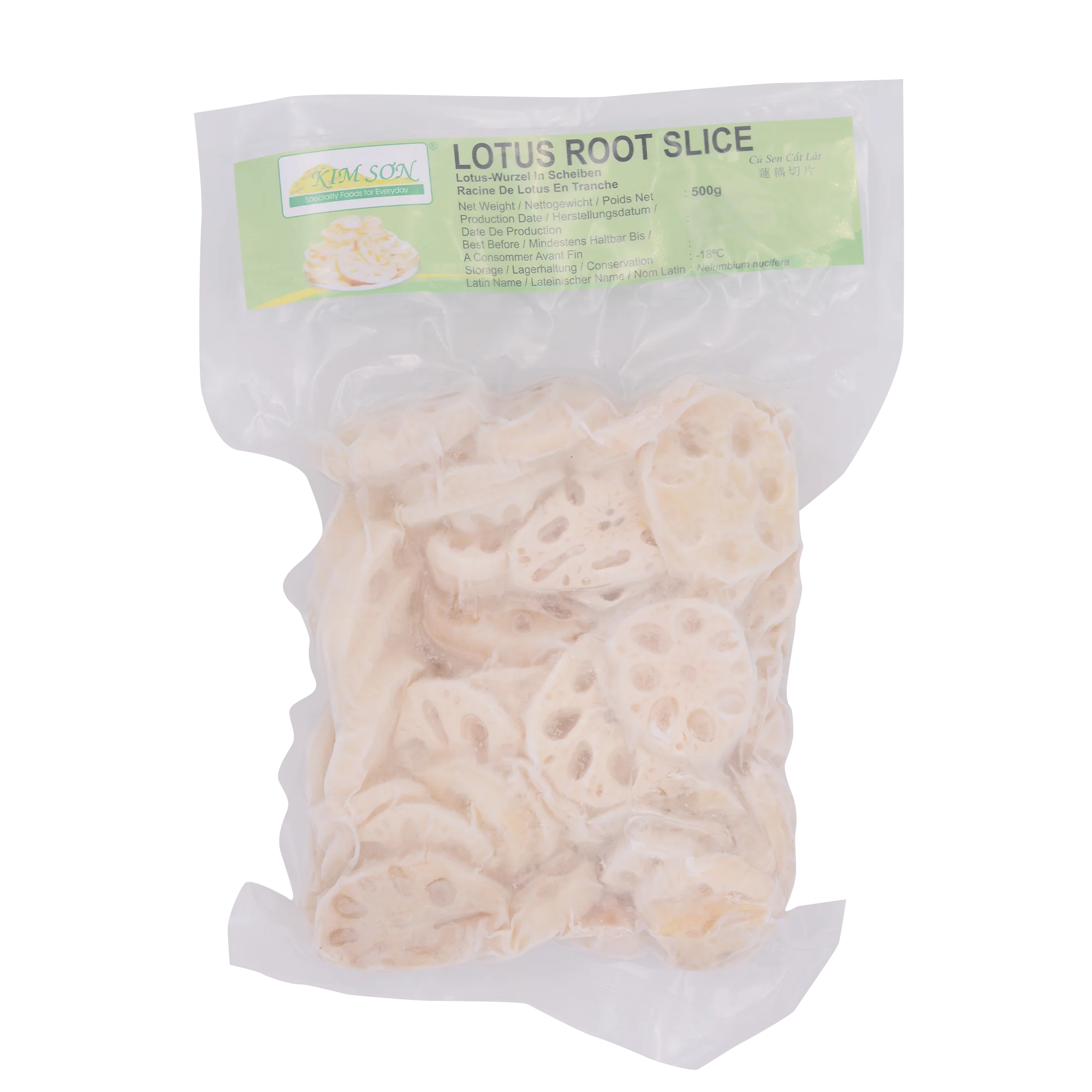 Kim Son Lotus Root Slice 500g (Frozen)