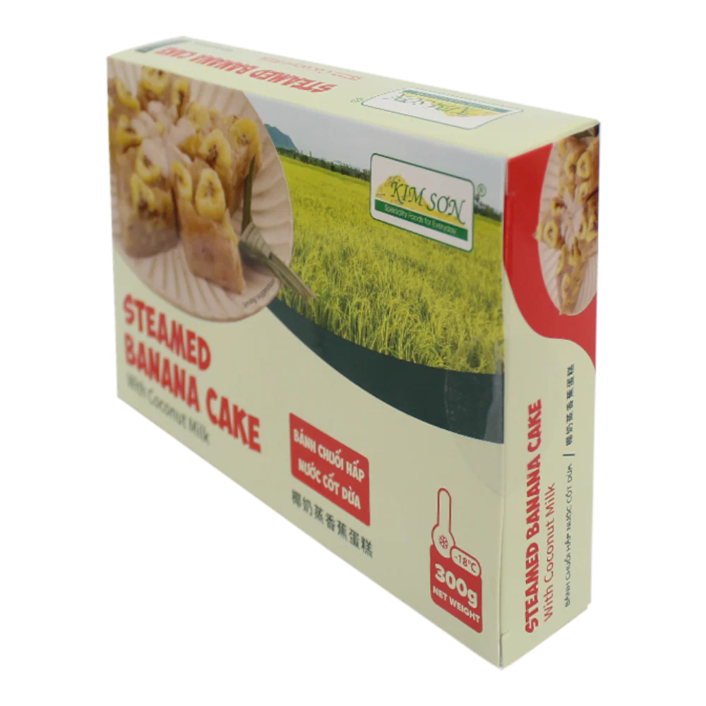 KIM SON Steamed Banana Cake With Coconut Milk 300g (Frozen) - Image 2
