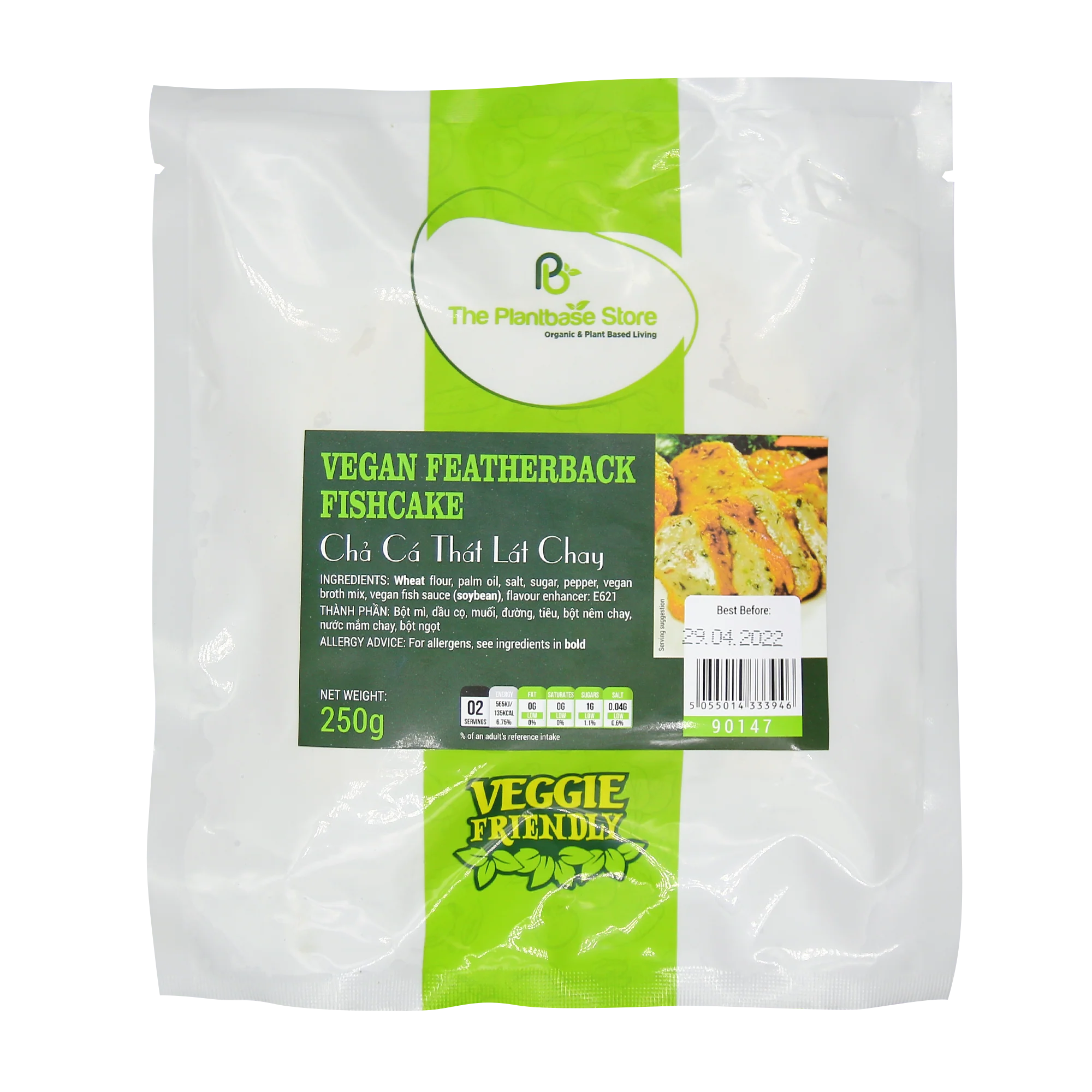 The Plantbase Store Vegan Featherback Fishcake 250g (Frozen)