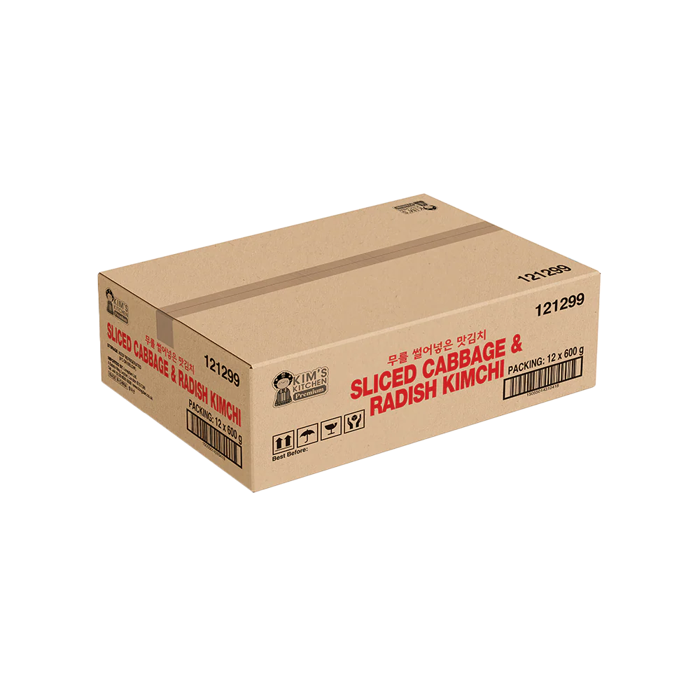 KIM'S KITCHEN PREMIUM Cabbage & Radish Kimchi 600g (Case 12) - Image 2