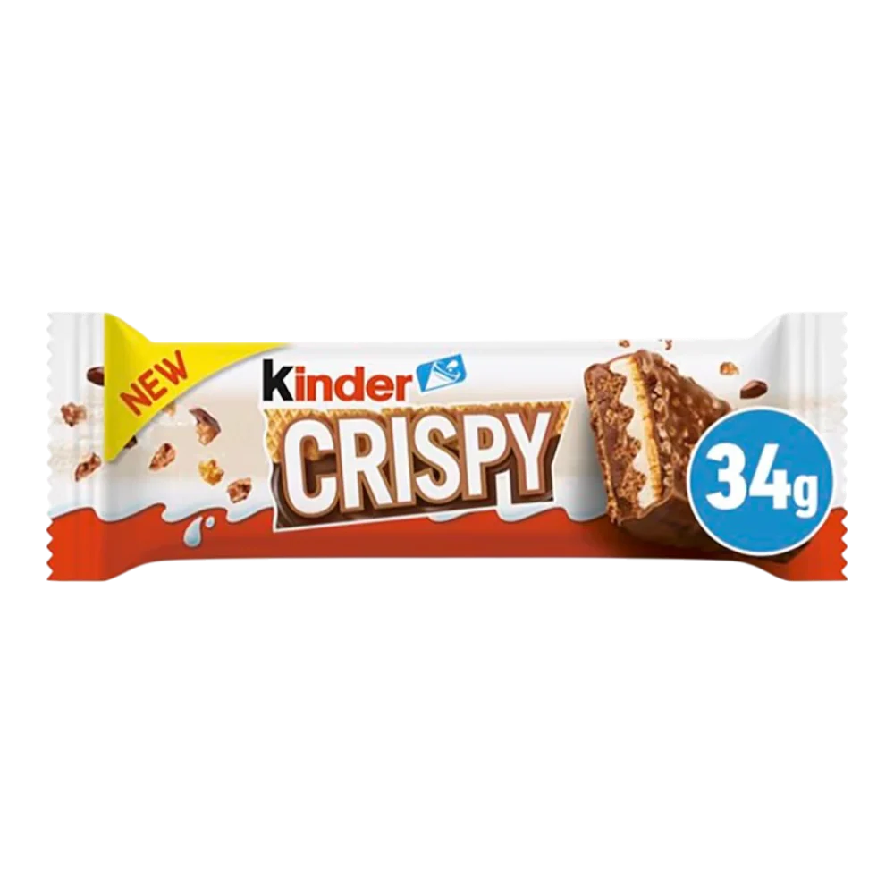 KINDER Crispy Chocolate Bar 34g (Case 14)