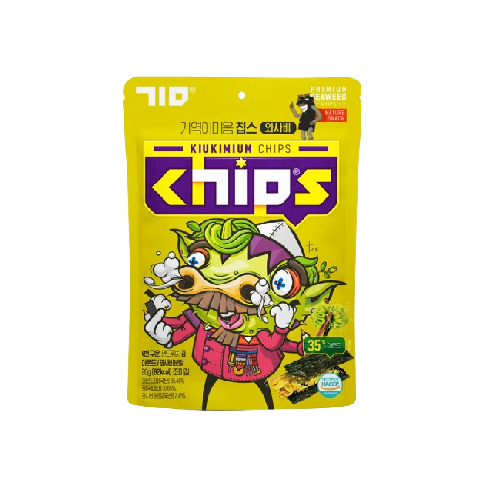 KIUKIMIUM Seaweed Chip Wasabi Flavor 20g