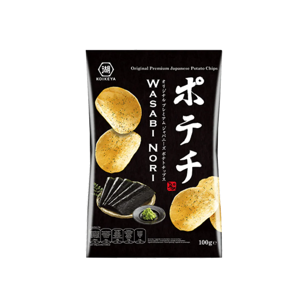 KOIKEYA Potato Crisps Wasabi Nori 100g