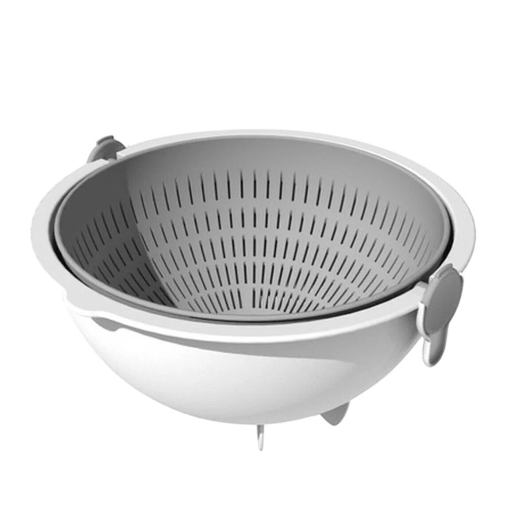KOKUBO Spin Wheel Colander Large-Grey