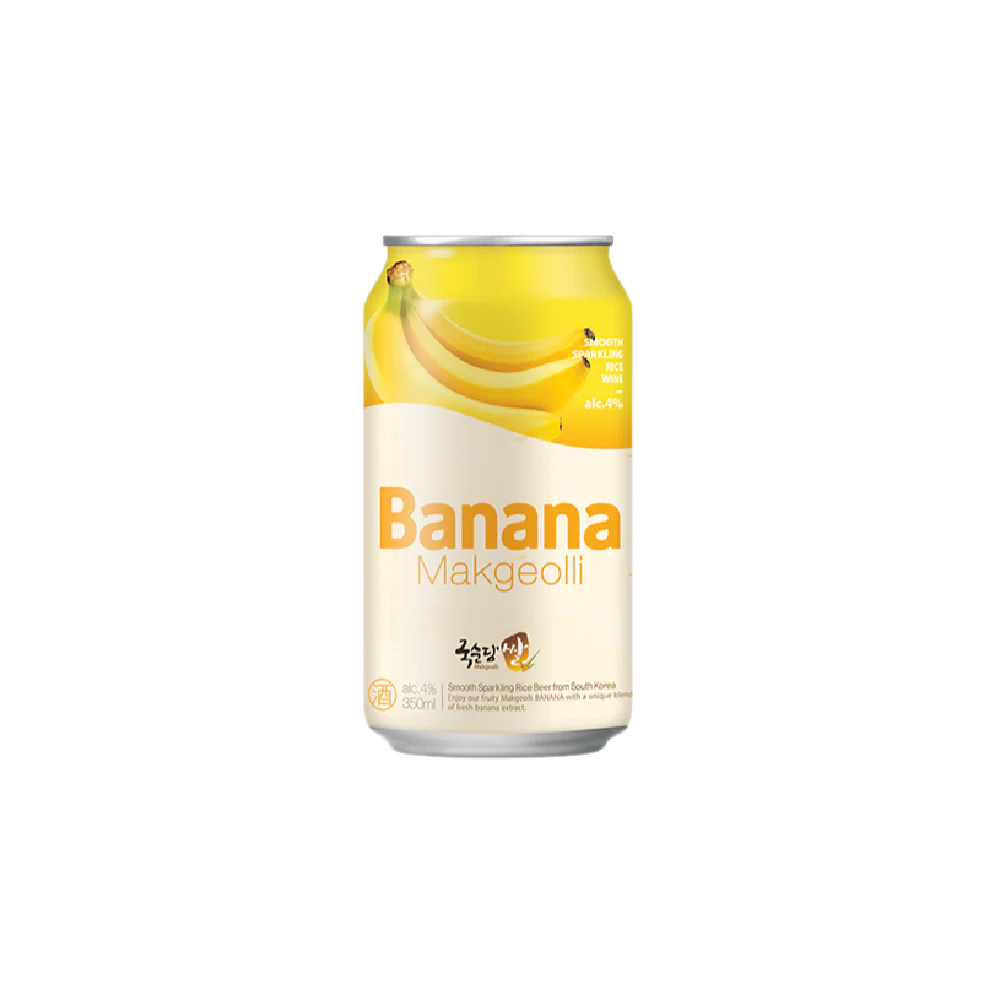 KOOKSOONDANG Rice Makgeolli Banana Can 350ml (Alc 4%)