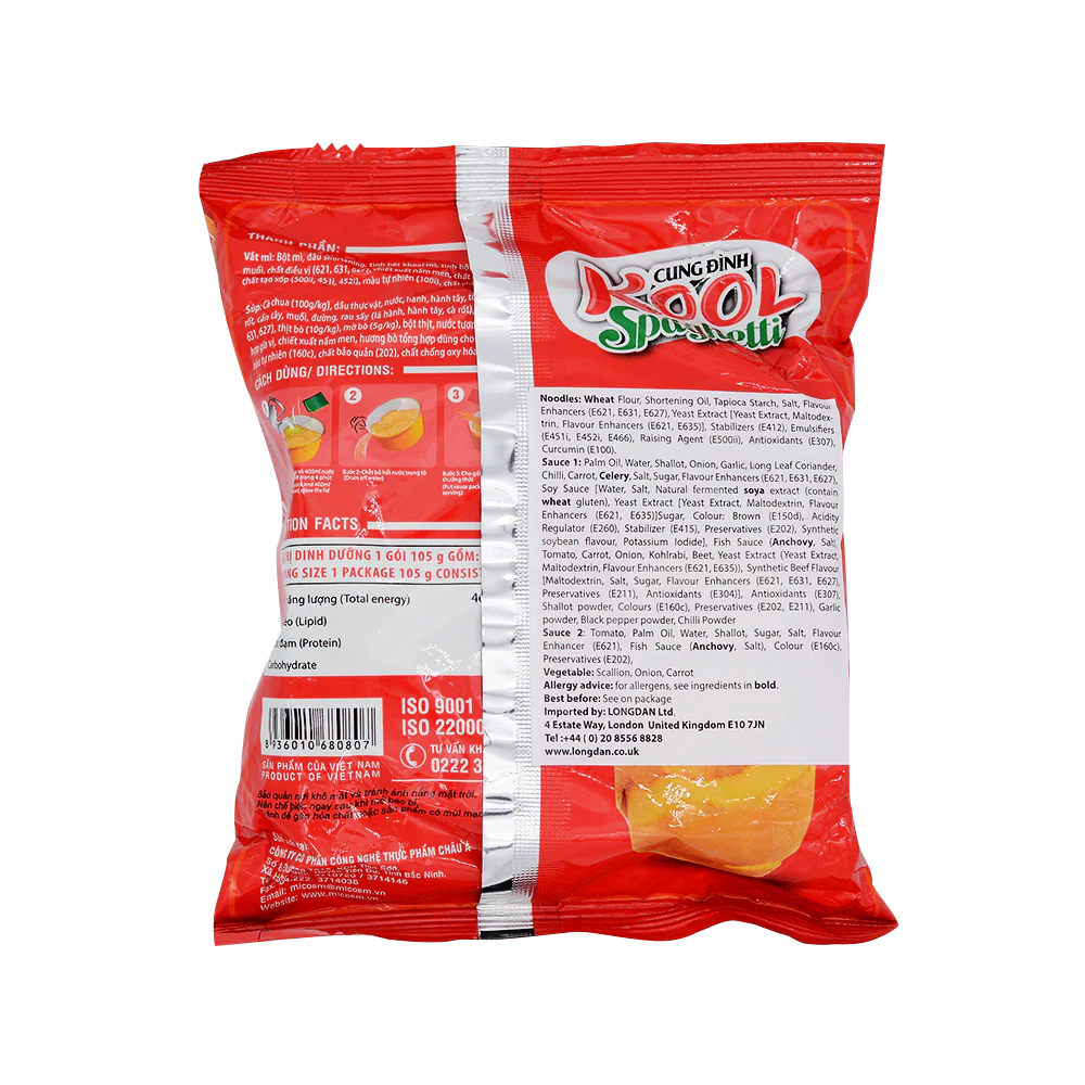 Cung Dinh Kool Instant Spaghetti Bag 105g - Image 2