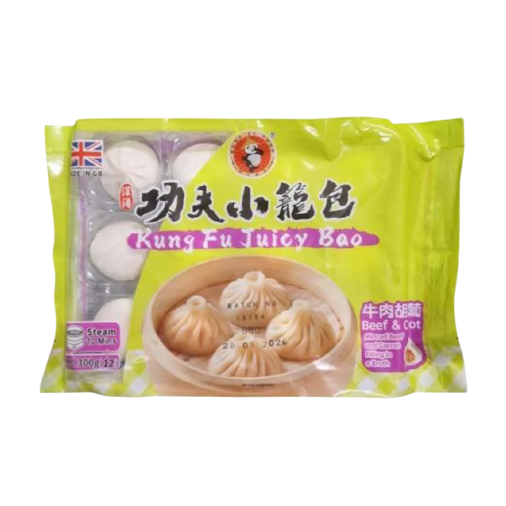 KUNGFU Beef & Carrot Siu Loong Bun 300g (Frozen)