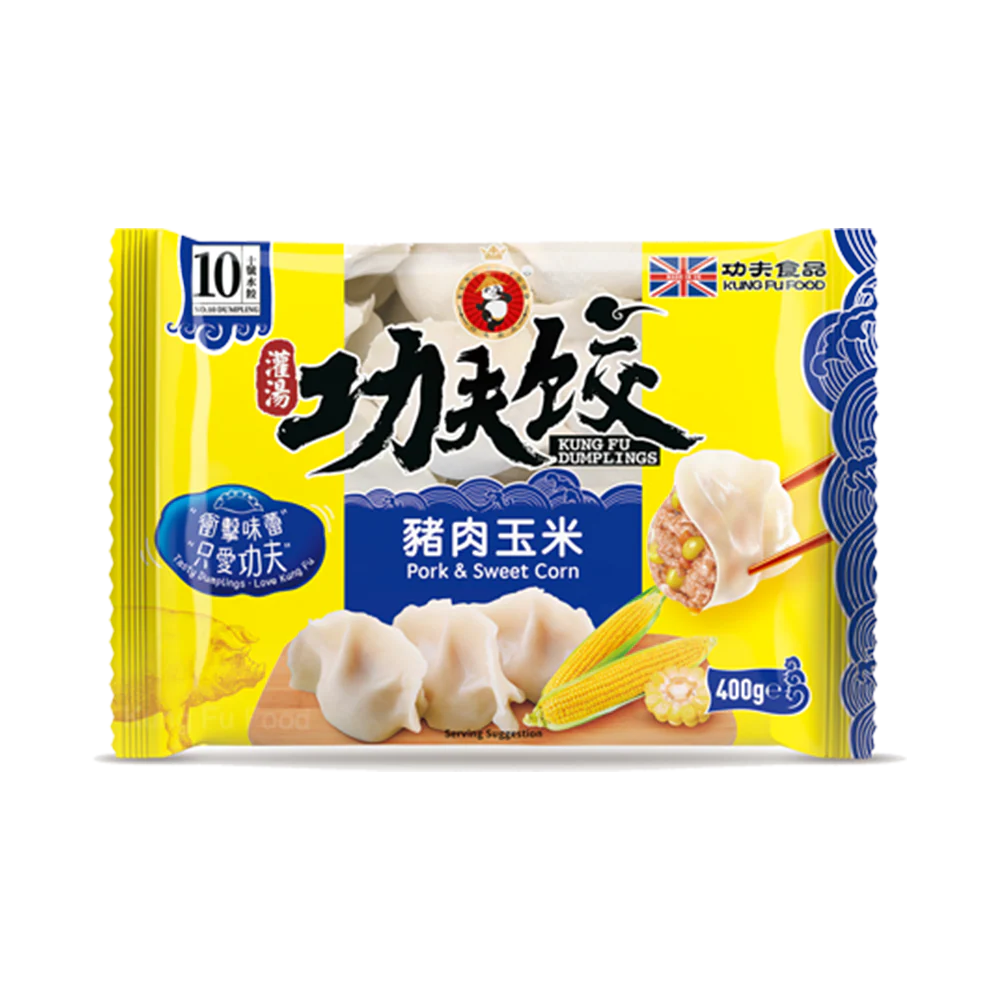 KUNGFU Pork & Sweet Corn Dumplings 400g