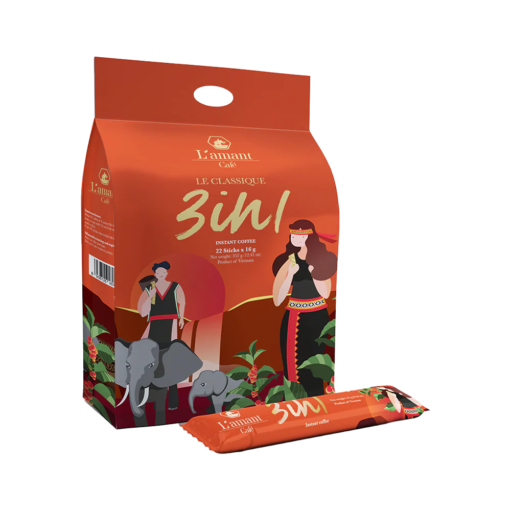 L'amant 3in1 Instant Coffee 352g - Bag 22 Sticks