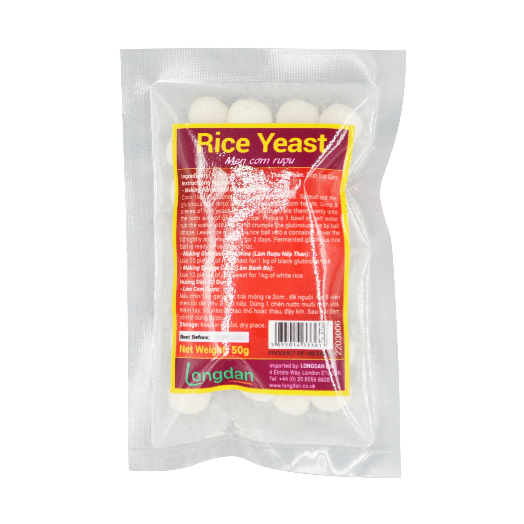 Longdan Rice Yeast 50g