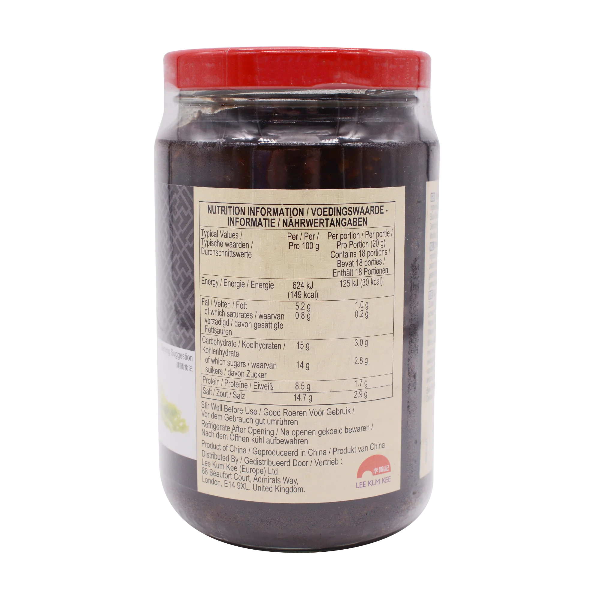 LEE KUM KEE Black Bean Garlic Sauce 368g - Image 2