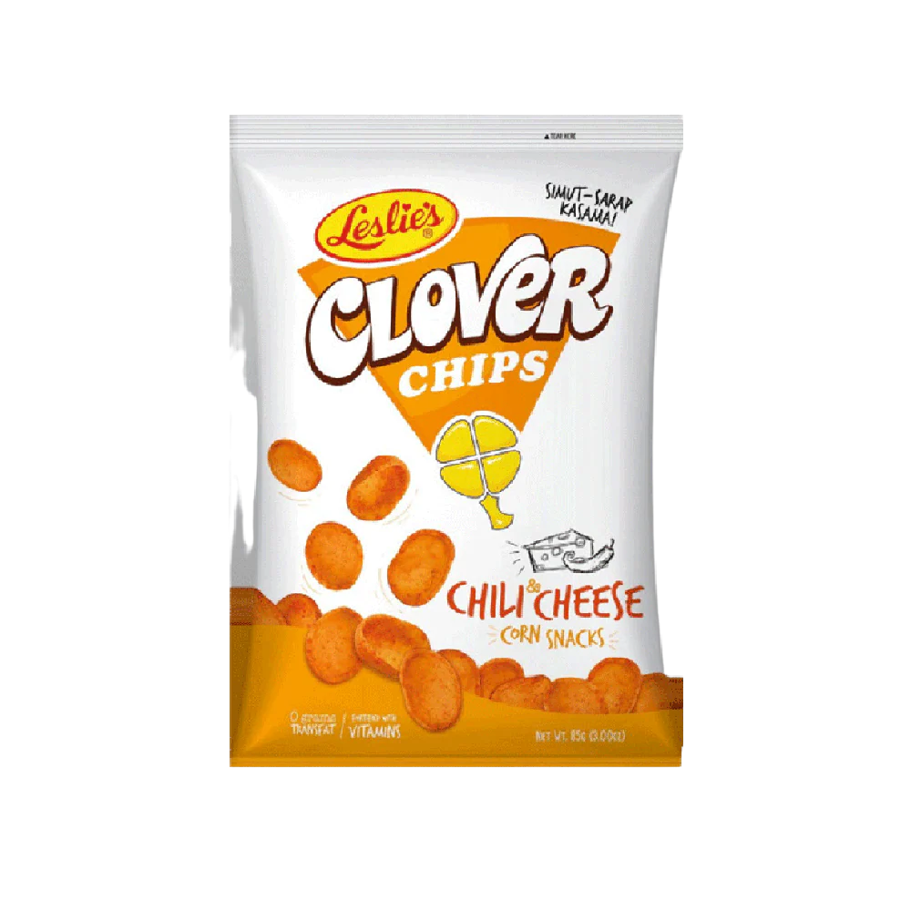 LESLIE'S Clover Chips - Chilli & Cheese Flavour 85g