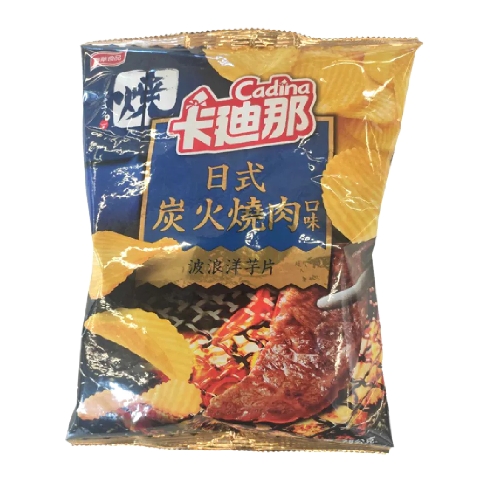 Lian Hwa Foods - Cadina Potato Chips Crinkle Cut (Japanese Barbecue Flavor) 70g