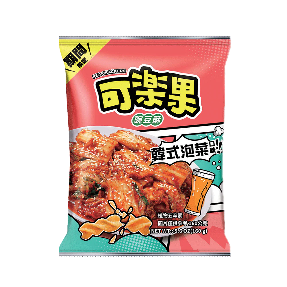 Lianhwa - Pea Crackers (Kimchi Flavor) 160g (Case 12)
