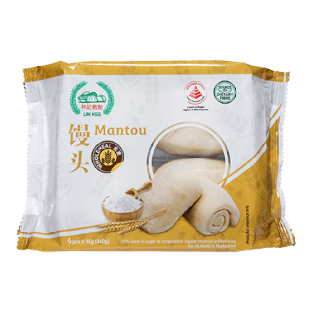 LIM KEE WHOLEMEAL MANTOU 140g (Frozen)