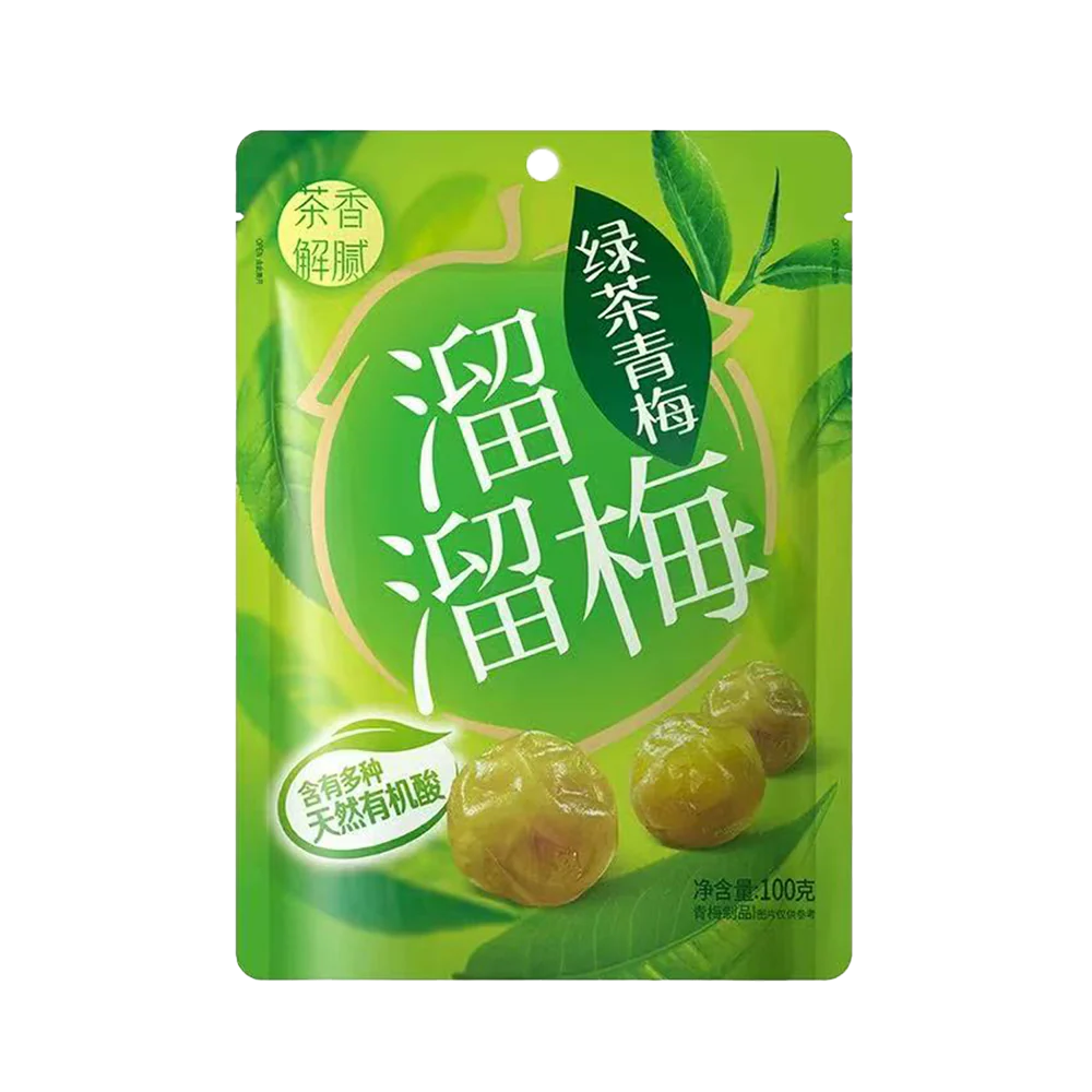 LIU LIU MEI Green Plum Green Tea Flavor 100g (Case 24)