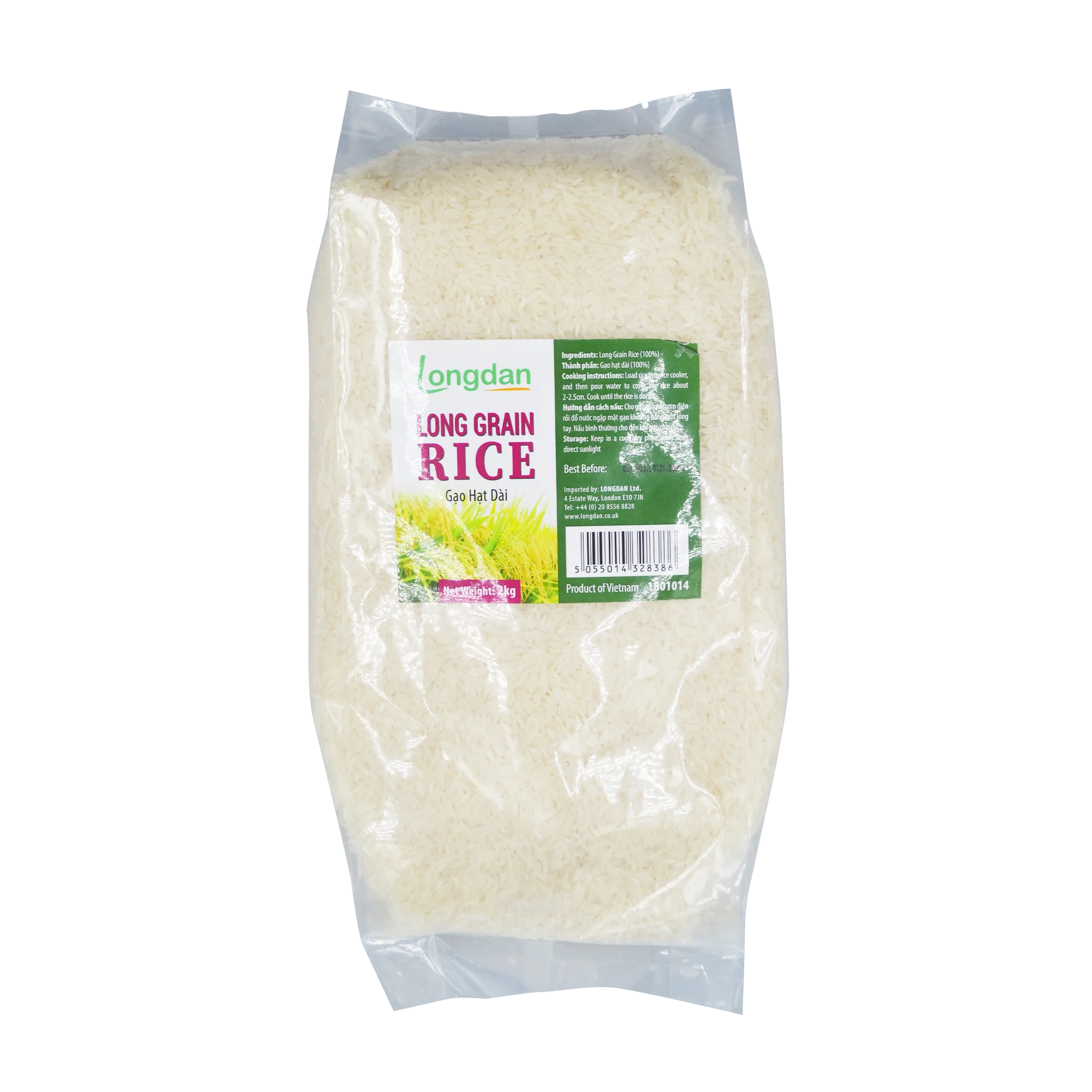 Longdan Long Grain Rice 2Kg