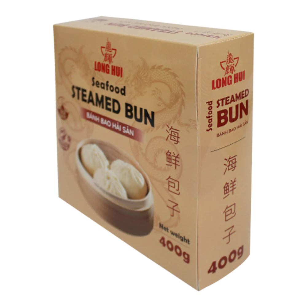 LONG HUI Seafood Steamed Bun 400g (Frozen) - Image 2