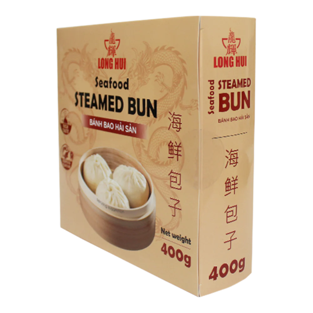 LONG HUI Seafood Steamed Bun 400g (Frozen) - Image 3