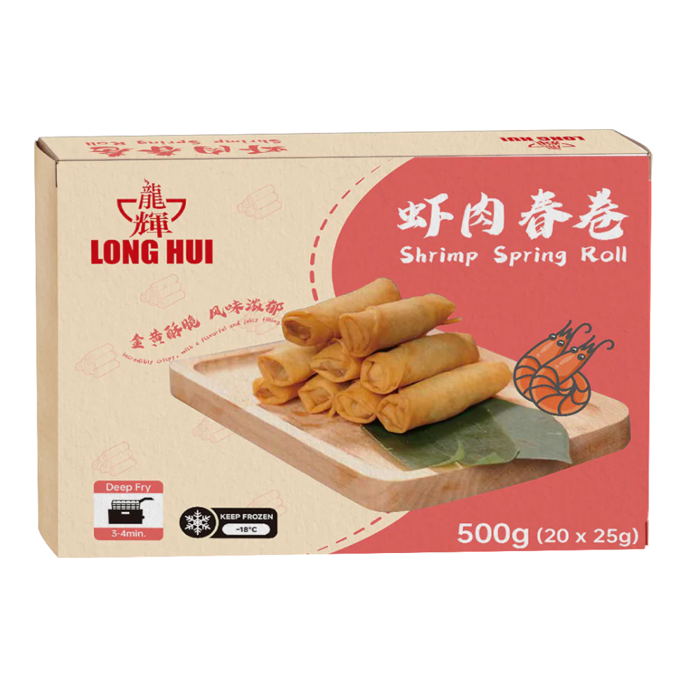 LONG HUI Shrimp Spring Roll 500g (Frozen)