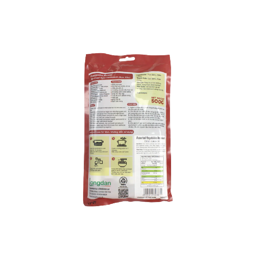 Longdan Assorted Vegetable Vermicelli 500g - Image 2