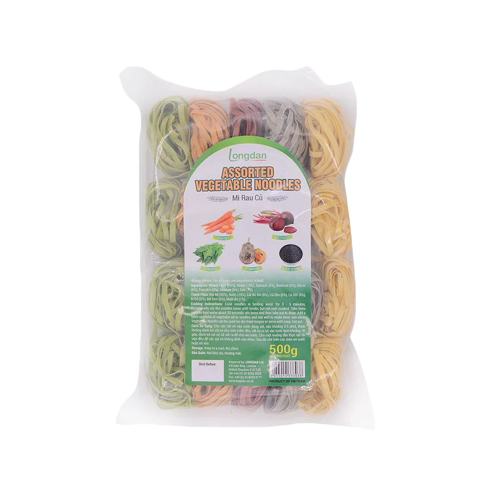 Longdan Assorted Vegetables Noodle 500g (Case 20)
