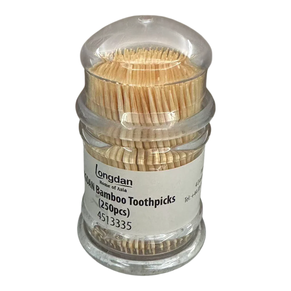 LONGDAN Bamboo Toothpicks (250pcs) (Case 24) - Image 2