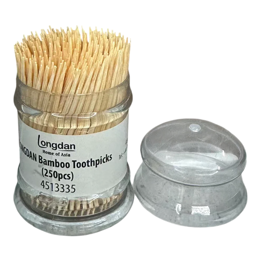 LONGDAN Bamboo Toothpicks (400pcs) (Case 24) - Image 2