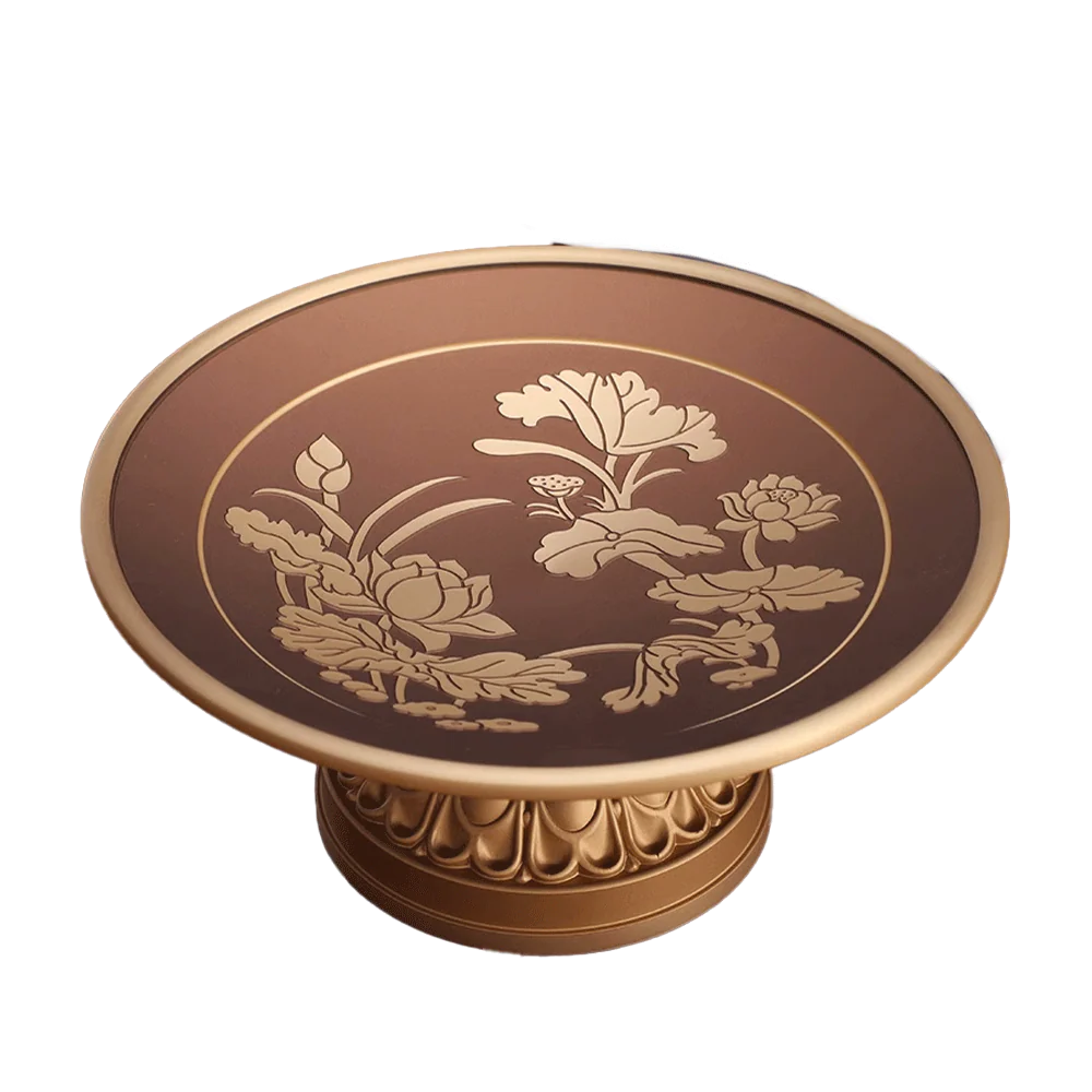 LONGDAN Bronze Engraved Plate 9 Inches
