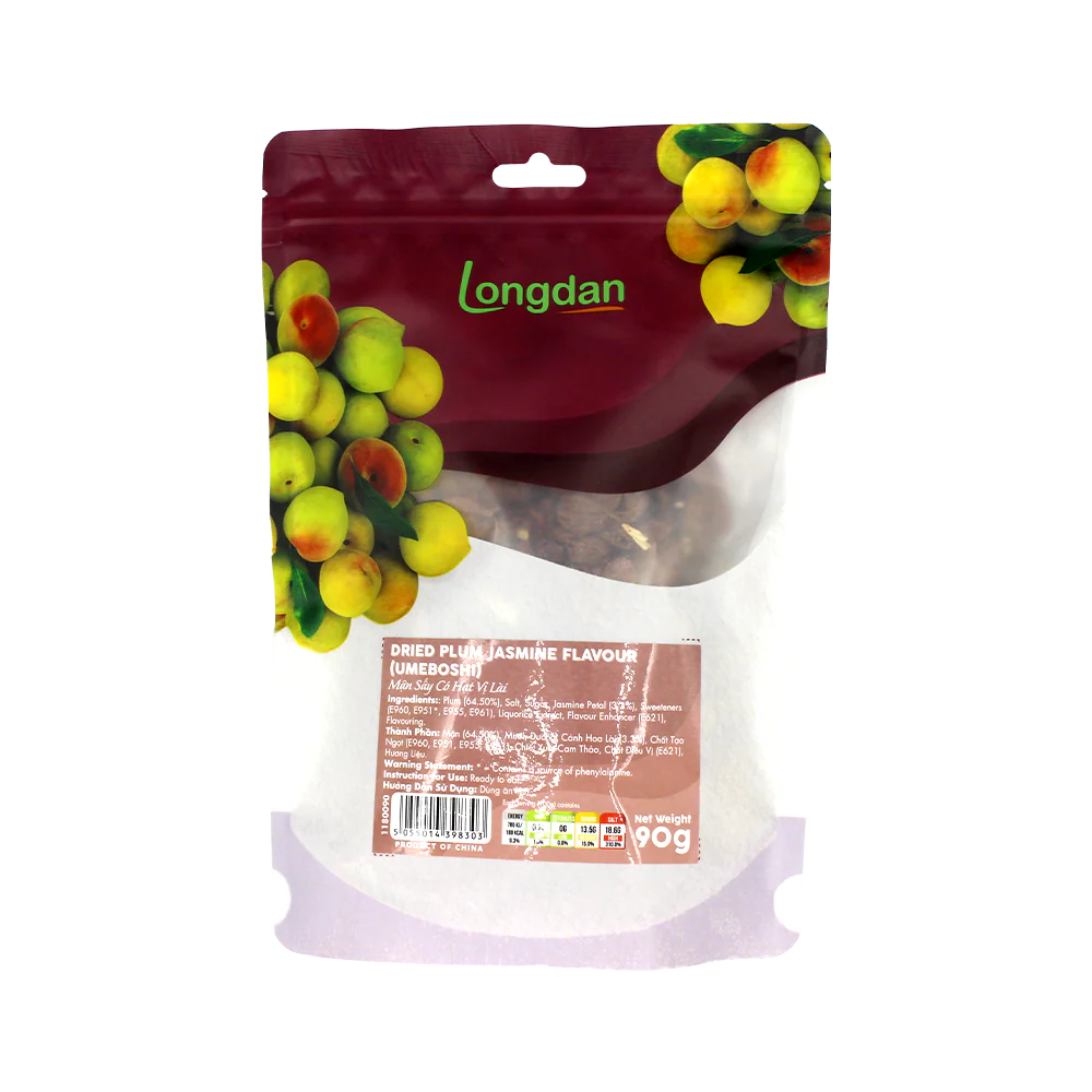 Longdan Dried Plum Jasmine Flavour (umeboshi) 90g