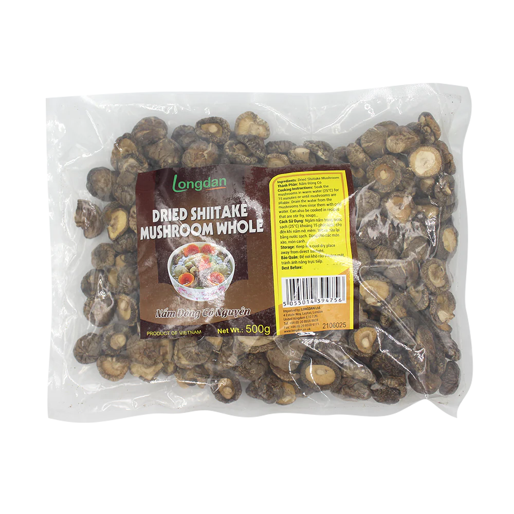 Longdan Dried Shiitake Mushroom Whole 500g