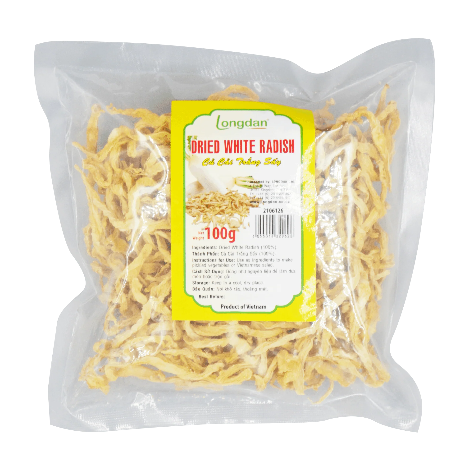 Longdan Dried White Radish 100g (Case 30)