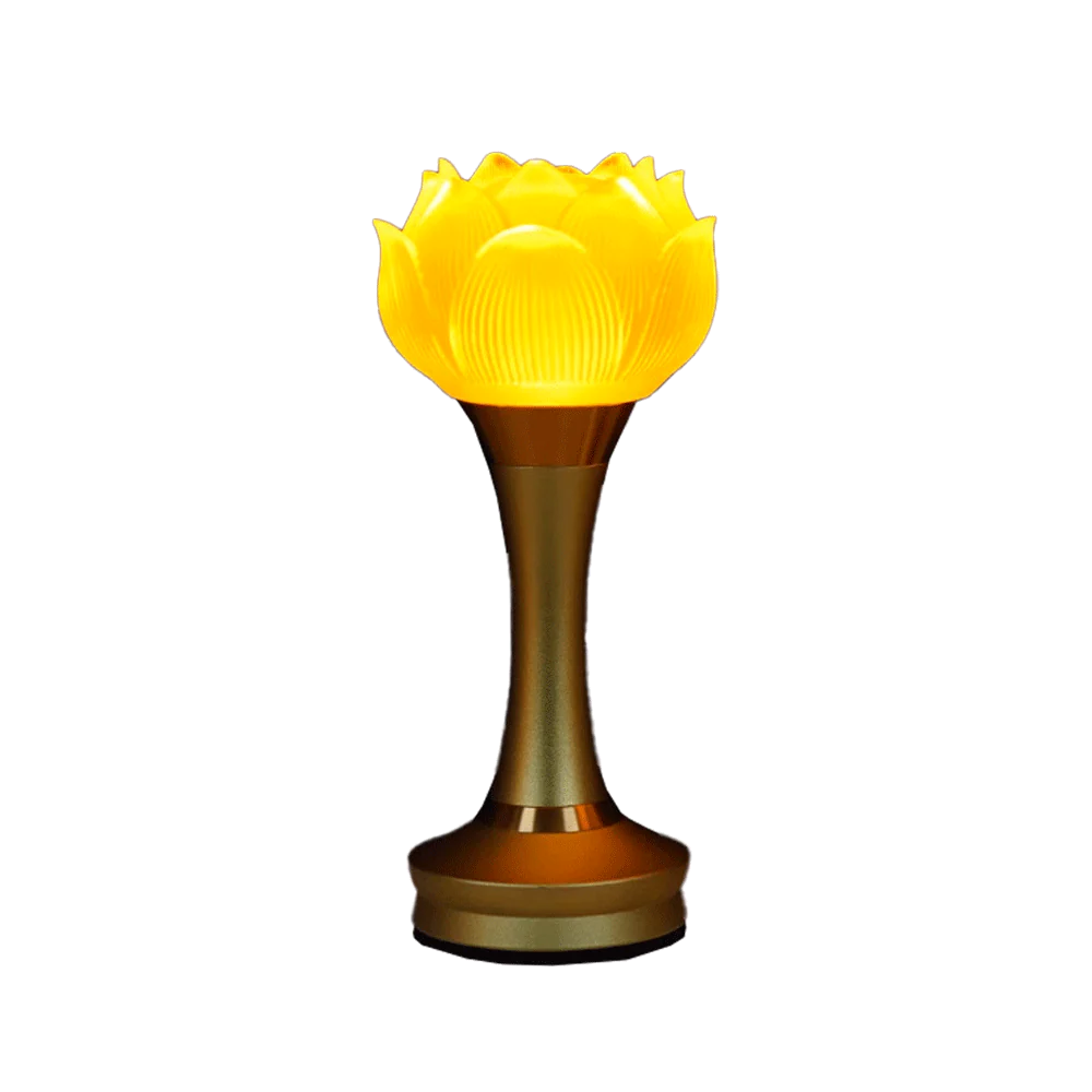 LONGDAN Fortune Golden Rechargeable Lamp 8 Inches