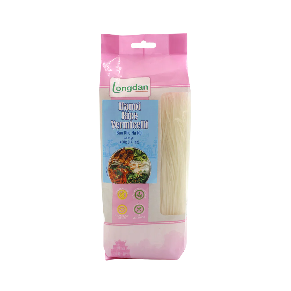LONGDAN Hanoi Rice Vermicelli 1.2mm 400g (Case 30)