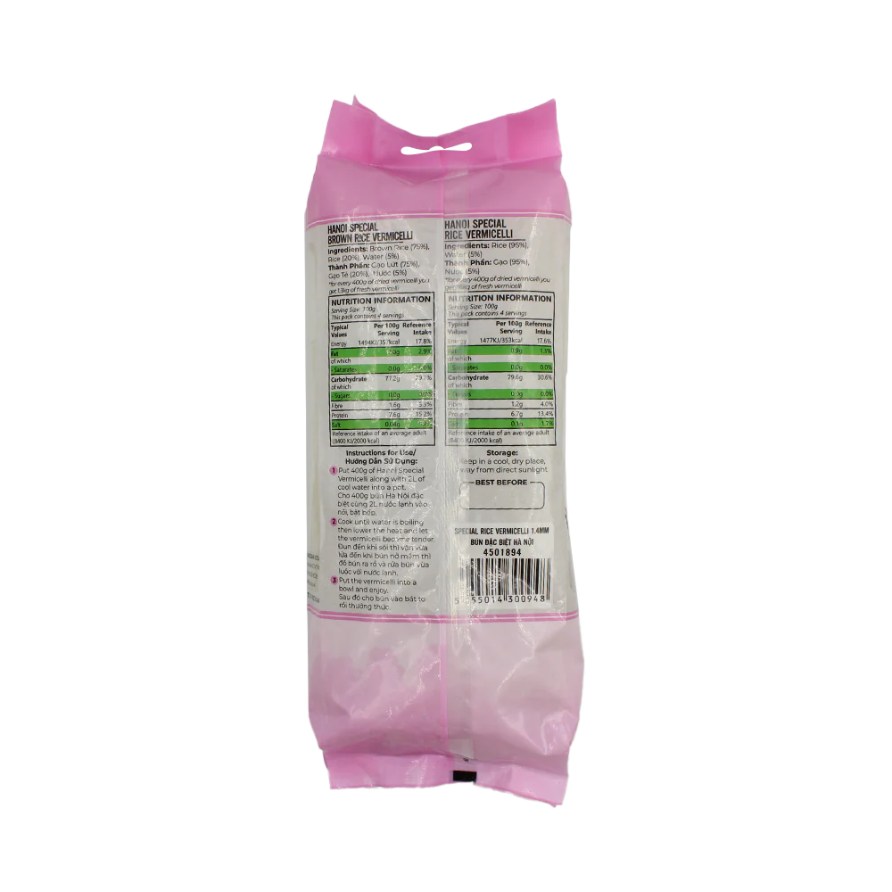 Longdan Hanoi Special Vermicelli 1.4mm 400g (Case 24) - Image 2