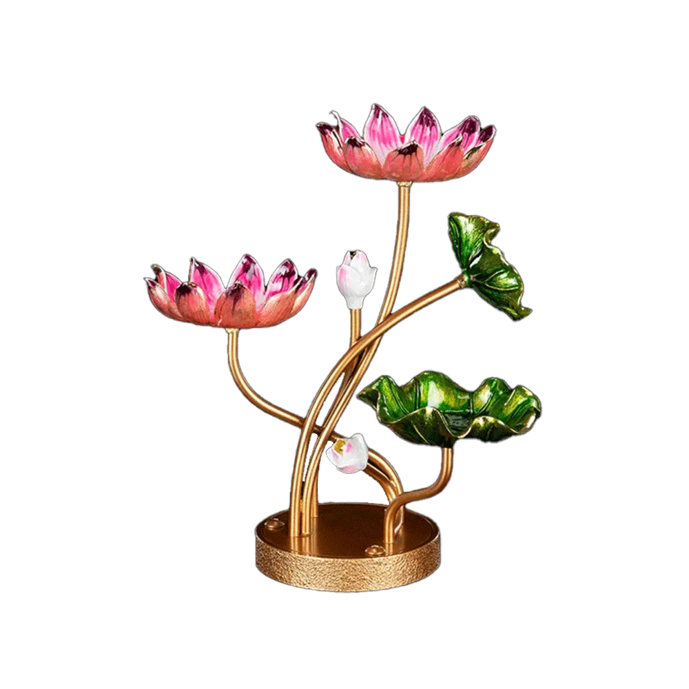 LONGDAN Lotus Joy Candle Holder 8 Inches