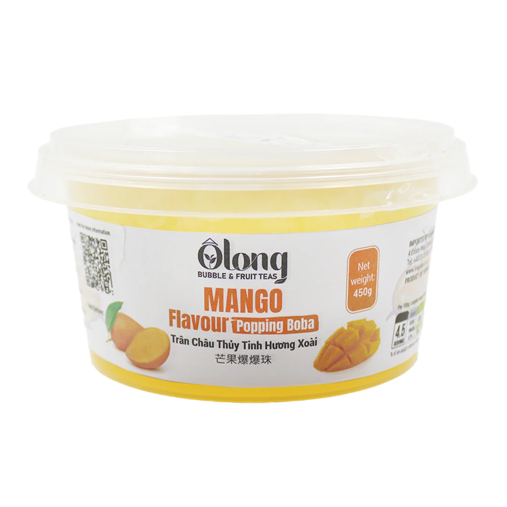 Olong Mango Popping Boba 450g (Case 24)