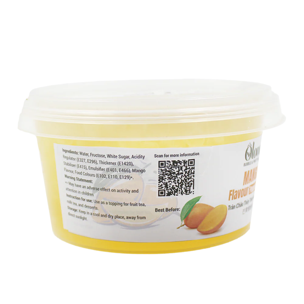 Olong Mango Popping Boba 450g (Case 24) - Image 3