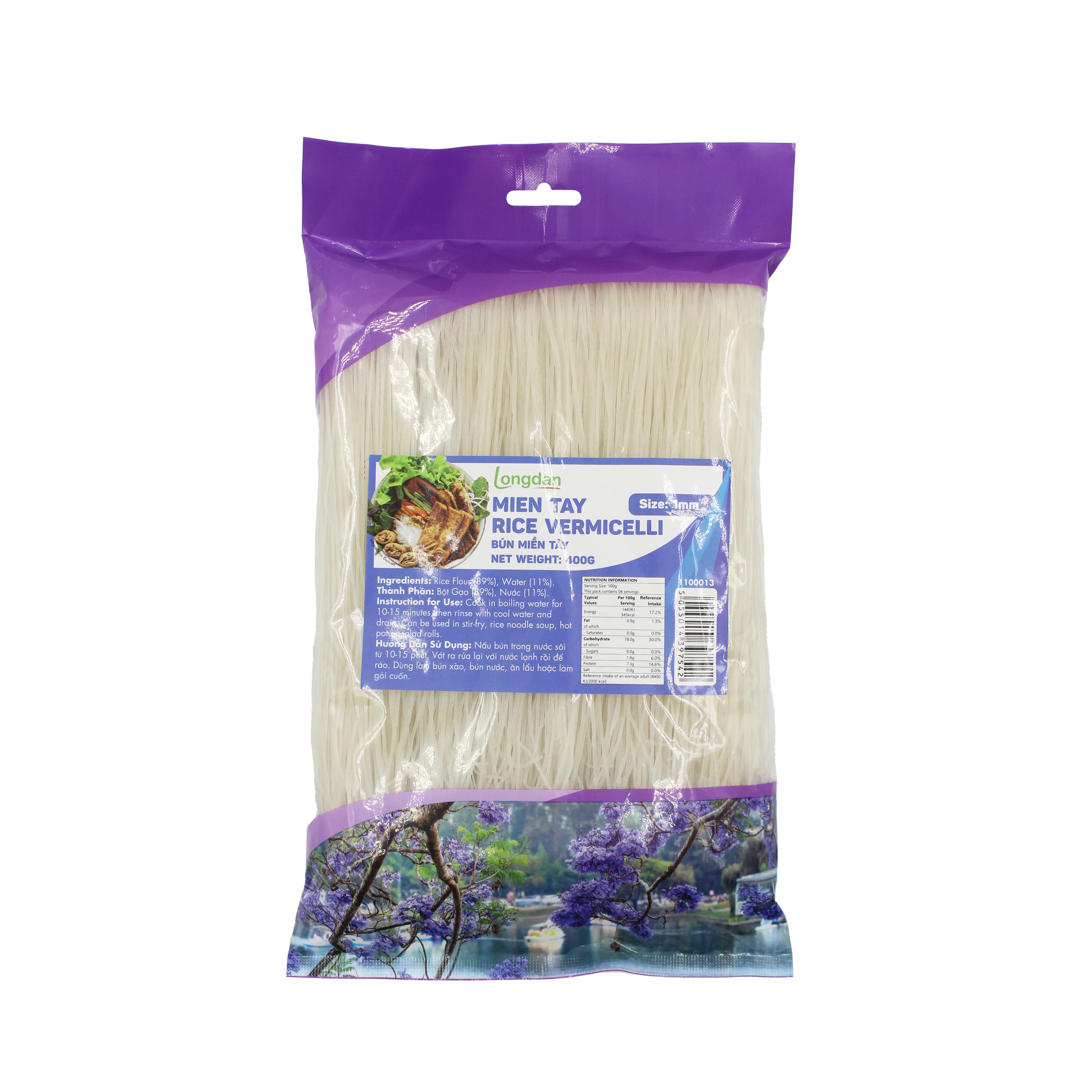 Longdan Mien Tay Rice Vermicelli 1.0mm 400g (Case 25)