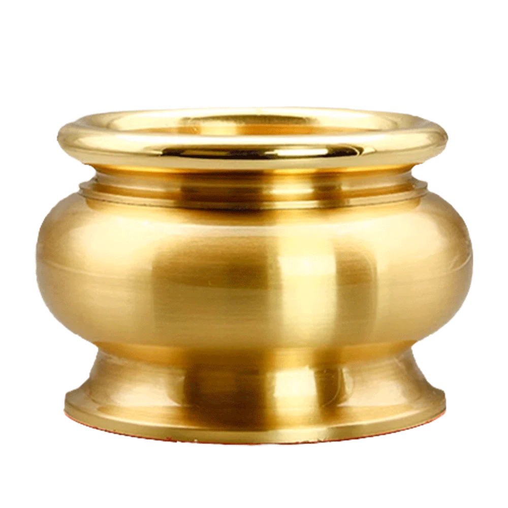 LONGDAN Minimalist Golden Incense Burner 6 Inches