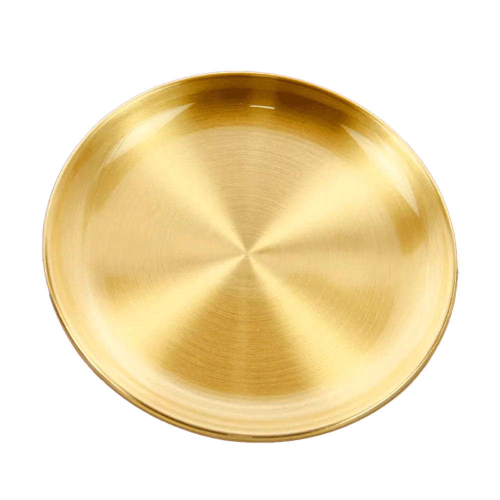 LONGDAN Minimalist Golden Plate 8 Inches