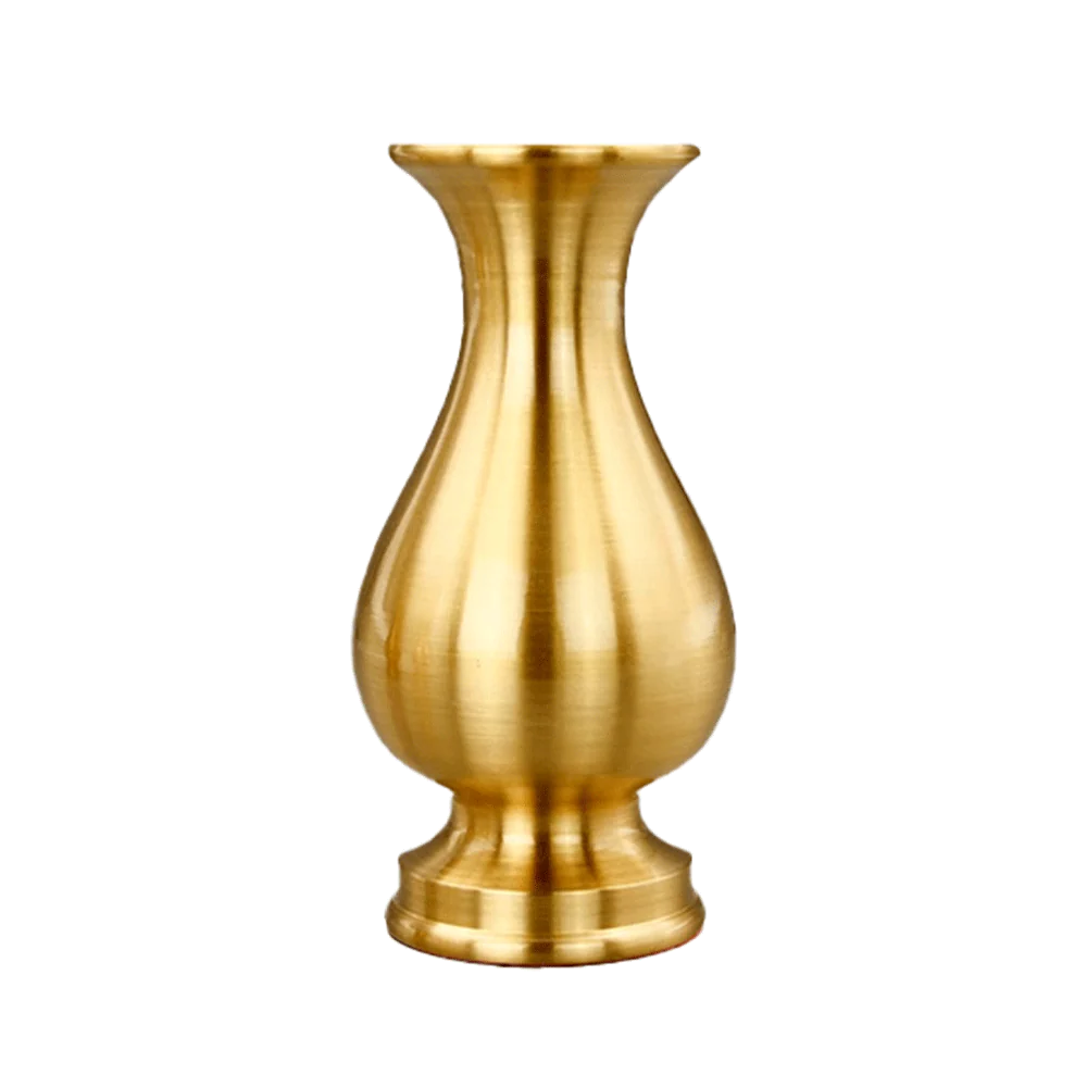 LONGDAN Minimalist Golden Vase 8 Inches
