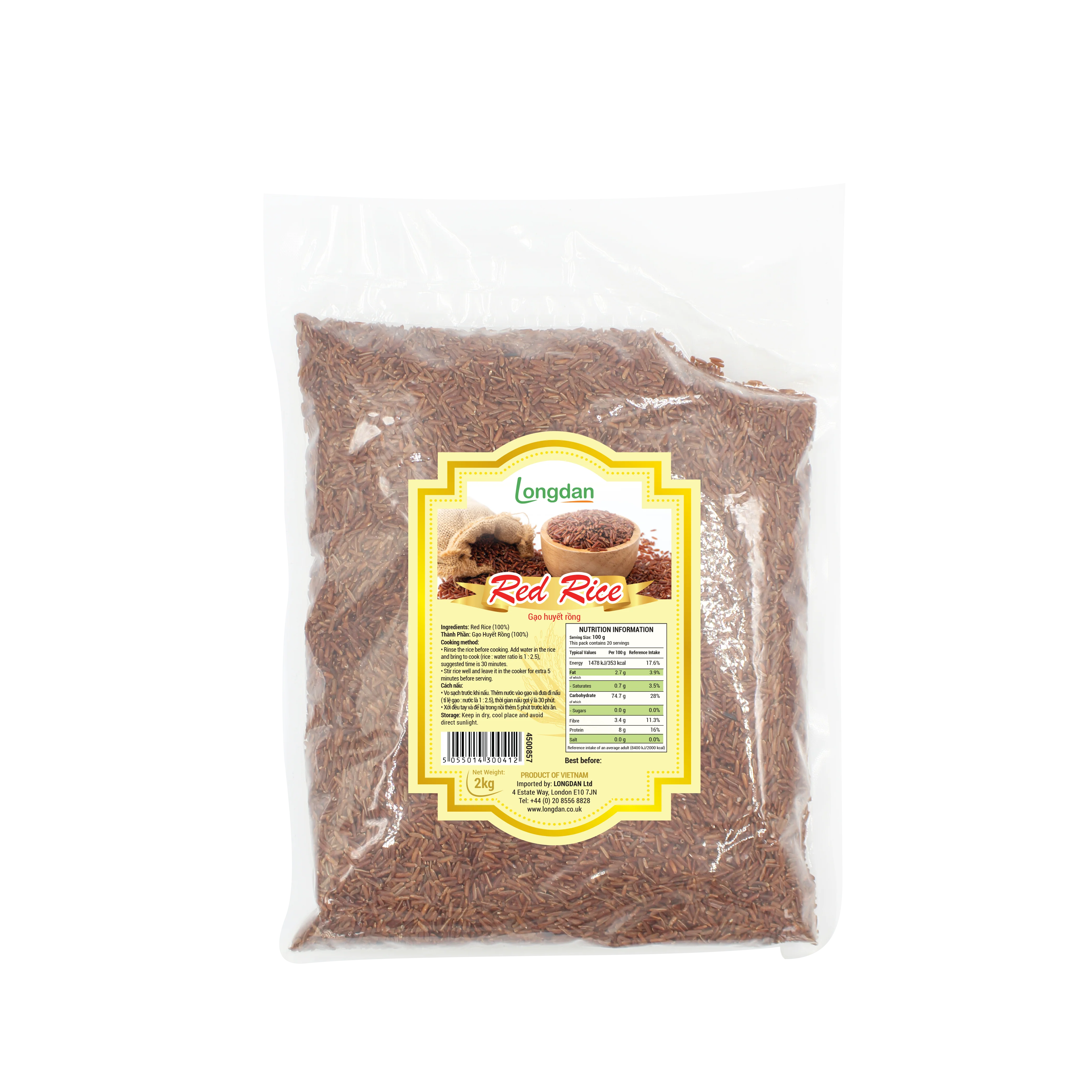 Longdan Red Rice 2kg