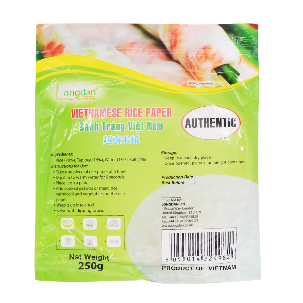 Longdan Rice Paper (Authentic) 22cm 250g (Case 40) - Image 2