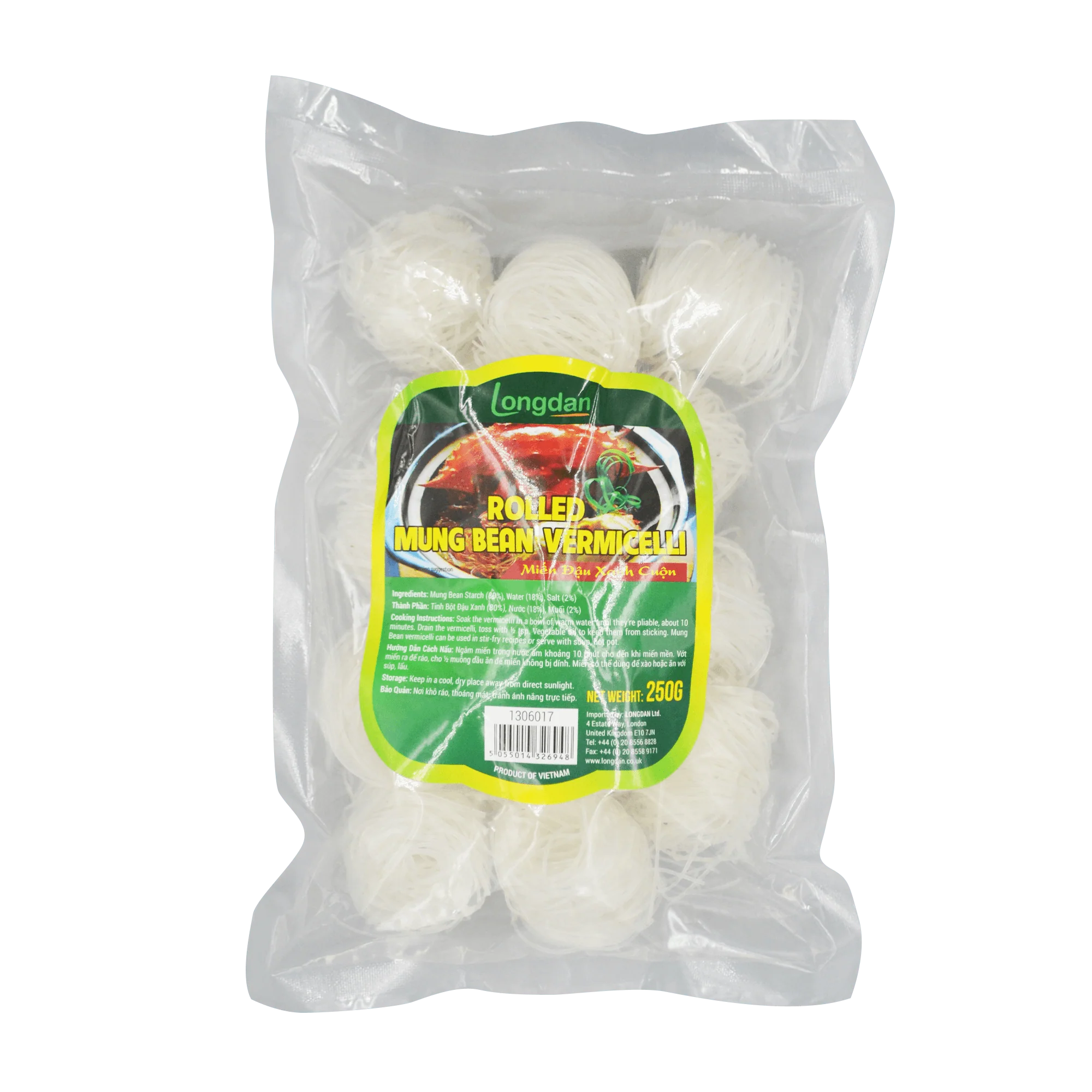 Longdan Rolled Mung Bean Vermicelli 250g (Case 20)